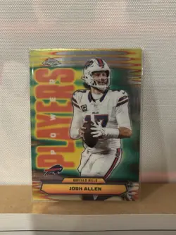 2025 Topps Chrome Power Players Josh Allen #PP-2 Buffalo Bills Football - Image 1