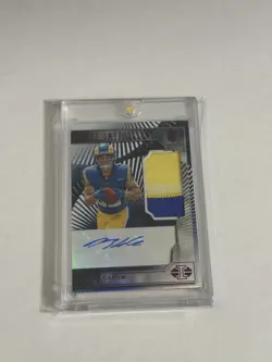 2024 Illusions First Impressions Blake Corum RPA /49 Rams 2 Color Patch - Image 1