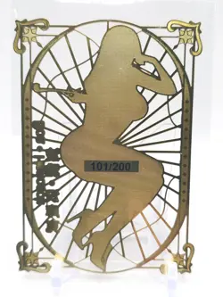 Goddess Story - Gold Metal Anime Waifu Card - Boa Hancock - NUMBERED 101/200 - Image 2