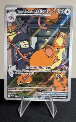 Team Rocket's Raticate 202/182 SV10: Destined Rivals - Pokemon Card - NM - Image 1