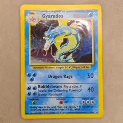 Gyarados 6/102 LP Lightly Played WOTC Vintage Pokemon Card Base Set Rare Holo - Image 1
