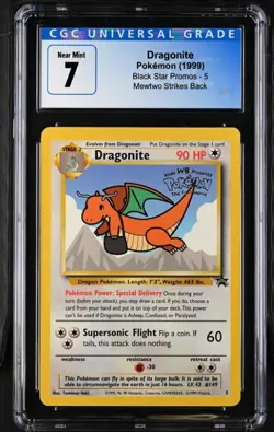 Dragonite Black Star Promo 5 CGC 7 NM 1999 Pokemon Card - Image 1