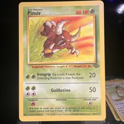 Pokemon TCG Pinsir Jungle Set Card 25/64 Non-Holo, Unlimited - Image 1