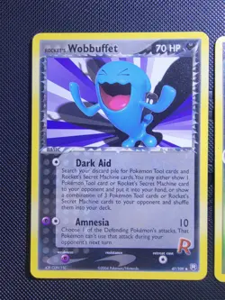 Rocket's Wobbuffet 47/109 Uncommon Team Rocket Returns LP Pokemon Card - Image 3