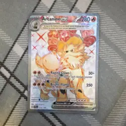 Arcanine EX Full Art Holo SV01 224/198 280 HP English Pokemon TCG Card - Image 1