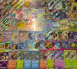 Pokemon Card Lot 100 OFFICIAL TCG Cards + Ultra Rare V VSTAR VMAX GX OR EX - Image 5
