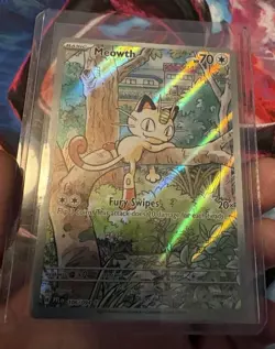 Pokemon Meowth Illustration Rare 106/094 Phantasmal Flames Holo Card Mint - Image 5