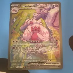 Tinkaton EX 262/193 Special Illustration Rare Paldea Evolved Pokemon Card - Image 1