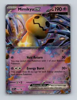 Mimikyu ex 004 Pokemon Scarlet & Violet Black Star Promo Card NM+ (b) - Image 1