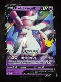 Pokemon TCG Jumbo Dark Sylveon V Black Star Promo SWSH134 Oversized Card M/NM - Image 1