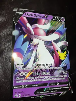 Pokemon TCG Jumbo Dark Sylveon V Black Star Promo SWSH134 Oversized Card M/NM - Image 2