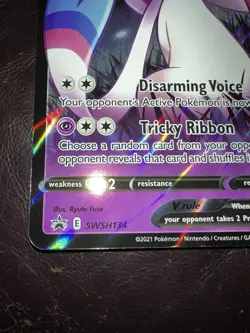 Pokemon TCG Jumbo Dark Sylveon V Black Star Promo SWSH134 Oversized Card M/NM - Image 3