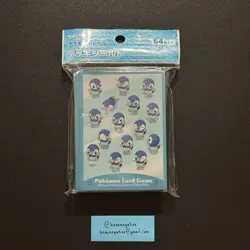 Pokemon Center Japan Piplup Limited Card Sleeves 64 COUNT ~ US SELLER - Image 1