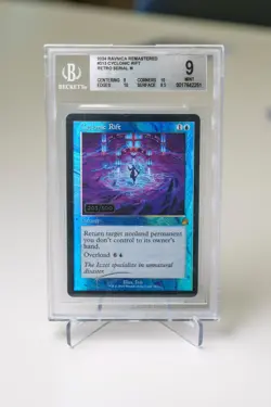 Serialized Cyclonic Rift #203/500 | BGS 9 | Mint | Ravnica Remastered - Image 1