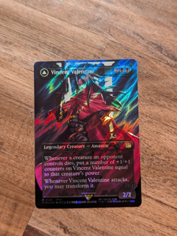 MTG - Vincent Valentine - BORDERLESS SURGE FOIL - FIN 528 - NM - Image 1