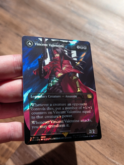 MTG - Vincent Valentine - BORDERLESS SURGE FOIL - FIN 528 - NM - Image 2