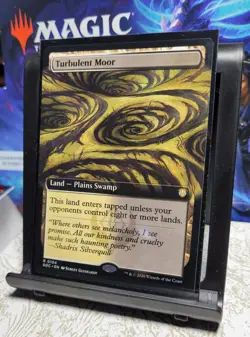 MTG Secrets of Strixhaven Commander Turbulent Moor 104, NM, Reg., Extended Art - Image 2