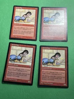 x4 **Jackal Pup** ~Tempest~ MTG: Magic the Gathering, Moderate play (MP) - Image 2