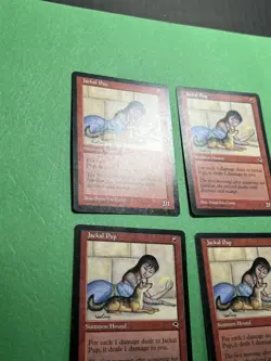 x4 **Jackal Pup** ~Tempest~ MTG: Magic the Gathering, Moderate play (MP) - Image 3
