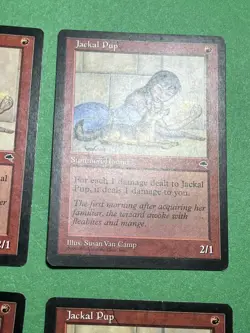 x4 **Jackal Pup** ~Tempest~ MTG: Magic the Gathering, Moderate play (MP) - Image 5