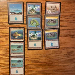 MTG: Vintage 65 Basic & Non-Basic Land - Pauper Deck W/ 9 Sets: Urza, Tempest + - Image 2