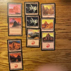 MTG: Vintage 65 Basic & Non-Basic Land - Pauper Deck W/ 9 Sets: Urza, Tempest + - Image 3