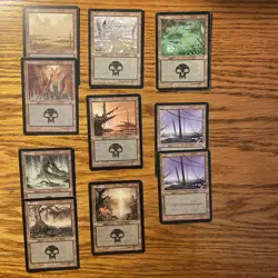 MTG: Vintage 65 Basic & Non-Basic Land - Pauper Deck W/ 9 Sets: Urza, Tempest + - Image 4