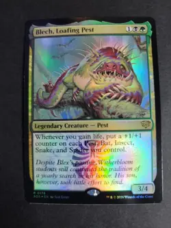 Blech, Loafing Pest (Foil) Rare MTG Secrets of Strixhaven - Image 1