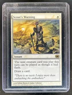 2007 Magic MTG Future Sight Scout's Warning #16 - Image 1