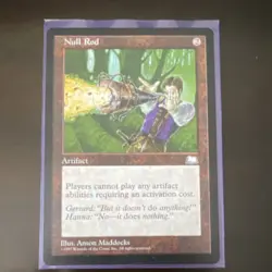 Wizards Null Rod Magic: The Gathering Artifact Regular 1997 Anson Maddocks - Image 1