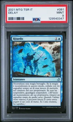 2021 MTG ITALIAN TIME SPIRAL REMASTERED #061 DELAY PSA 9 - Image 1