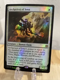 MTG Archpriest of Iona FOIL #005/280 Zendikar Rising Rare ZNR NM/M - Image 1