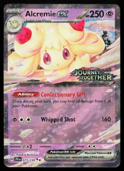 Alcremie ex 075/159 Holo Journey Together Stamped Promo Pokemon Card - Image 1