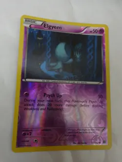 COMMON REVERSE HOLO ELGYEM 73/162 XY BREAK THROUGH SET POKEMON CARD GO MINT - Image 1