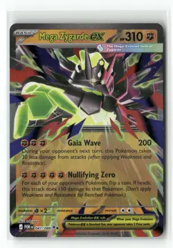 Mega Zygarde ex 047/088 Double Rare Perfect Order Pokemon Holo Near Mint - Image 1