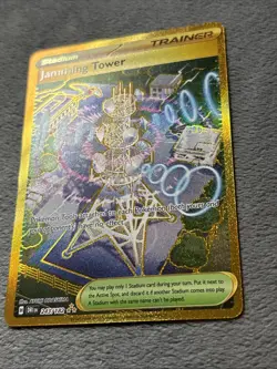 Jamming Tower 243/182 Hyper Rare Pokemon Card Destined Rivals NM - Image 2