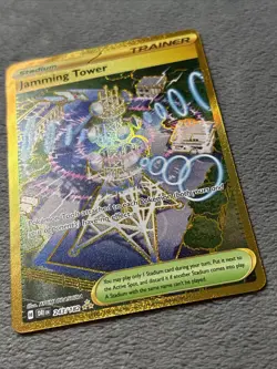 Jamming Tower 243/182 Hyper Rare Pokemon Card Destined Rivals NM - Image 4