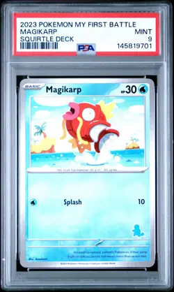 2023 POKEMON MY FIRST BATTLE-SQUIRTLE DECK MAGIKARP PSA 9 - Image 1