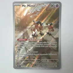 Pokemon Mr. Mime Illustration Rare Holo 179/165 Scarlet & Violet 151 - Image 1