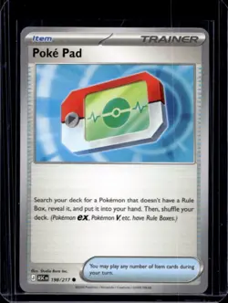 2026 Pokemon Ascended Heroes Poke Pad Common #198/217 - Image 1