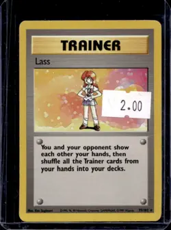 1999 Pokemon Unlimited Lass Rare #75/102 - Image 1