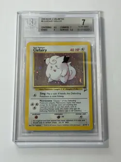 Pokemon Clefairy 6/130 Base Set 2 Holo - Image 1