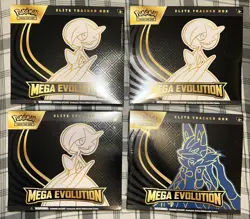 LOT OF 4 Pokemon Mega Evolutions ETB Elite Trainer Box SEALED Gardevoir Lucario - Image 1