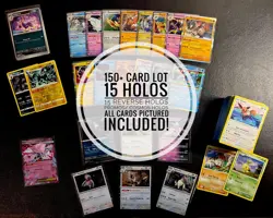 Pokemon Card Lot 150+ Cards | 15 Holos + 15 Reverse + More | All Cards Shown Inc - Image 2
