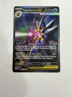 Pokemon Mega Starmie EX POR 118/088 Rare Holo 330 HP Jetting Blow Nebula Beam - Image 1