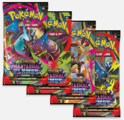 (Lot of 4) Pokemon TCG Phantasmal Flames Booster Packs | Factory Sealed #6 - Image 1