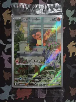 Charmander SVP 044 Scarlet & Violet Obsidian Flames ETB Promo Card Holo - Sealed - Image 1