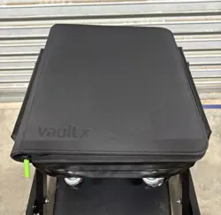 Vault X Black Binder With Zipper Flexible Cover Collectible Card Game Album - Image 1