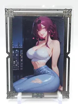 Goddess Story - Gold Metal Anime Waifu Card - Kafka - NUMBERED 085/200 - Image 2