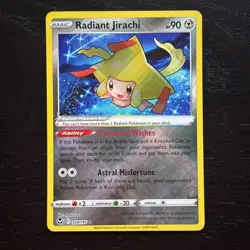 Radiant Jirachi 120/195 Pokemon Silver Tempest SWSH Radiant Rare Holo Card NM - Image 1